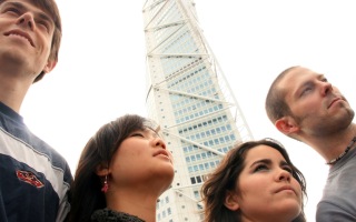 people looking up