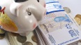 old piggy with money