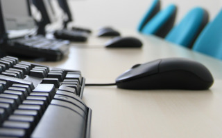 computers on desk