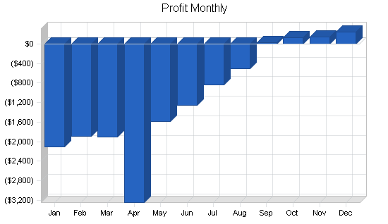 Bicycle manufacturer business plan, financial plan chart image