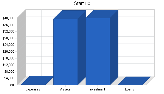 Construction repair business plan, company summary chart image