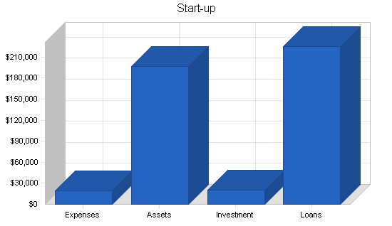 Funeral home business plan, company summary chart image