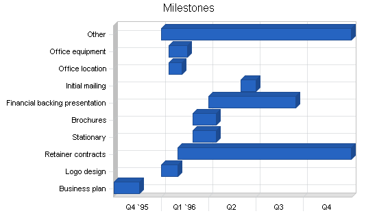 High-tech marketing business plan, strategy and implementation summary chart image