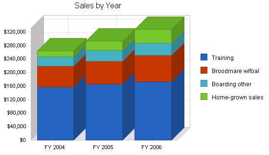 Horse training business plan, strategy and implementation summary chart image