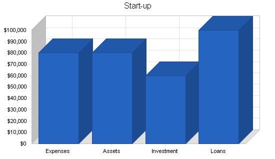 Indoor soccer facility business plan, company summary chart image