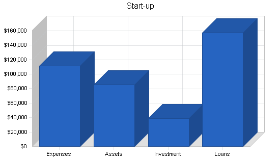 Lingerie retail clothing store business plan, company summary chart image