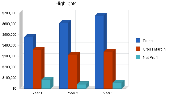 Mopeds rental business plan, executive summary chart image